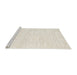 Serging Thickness of Machine Washable Contemporary Champagne Beige Rug, wshcon2565