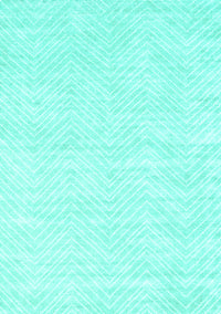 Solid Turquoise Modern Rug, con2565turq