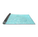 Sideview of Solid Light Blue Modern Rug, con2565lblu