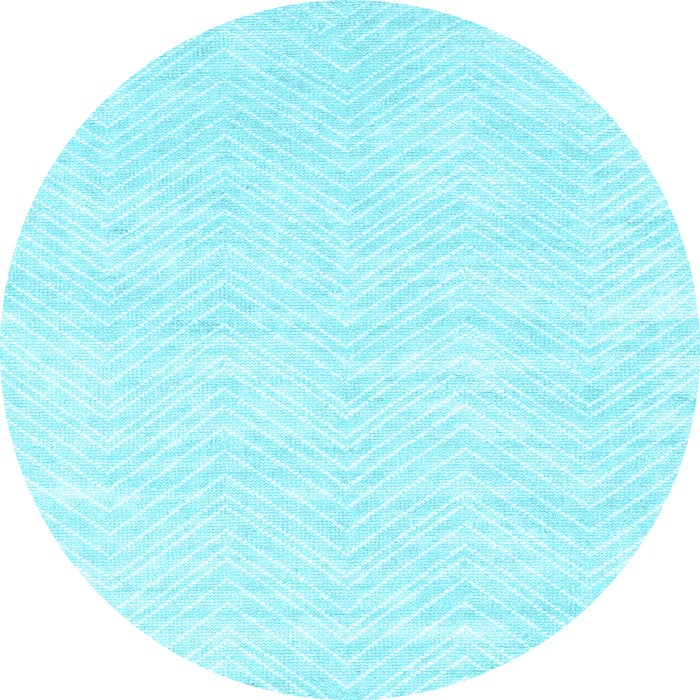 Round Solid Light Blue Modern Rug, con2565lblu