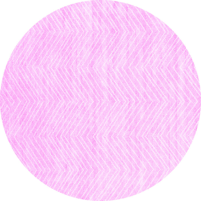 Round Solid Pink Modern Rug, con2565pnk