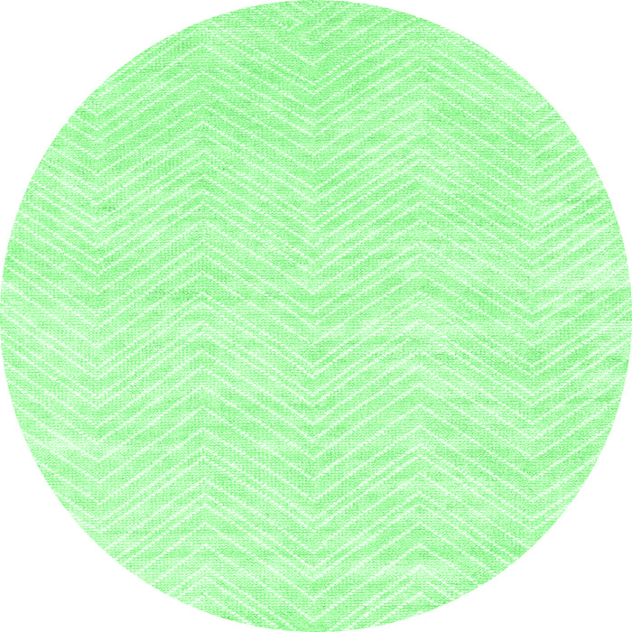 Round Solid Emerald Green Modern Rug, con2565emgrn