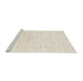 Serging Thickness of Machine Washable Contemporary Champagne Beige Rug, wshcon2566
