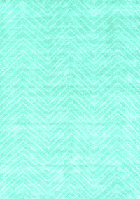 Solid Turquoise Modern Rug, con2566turq