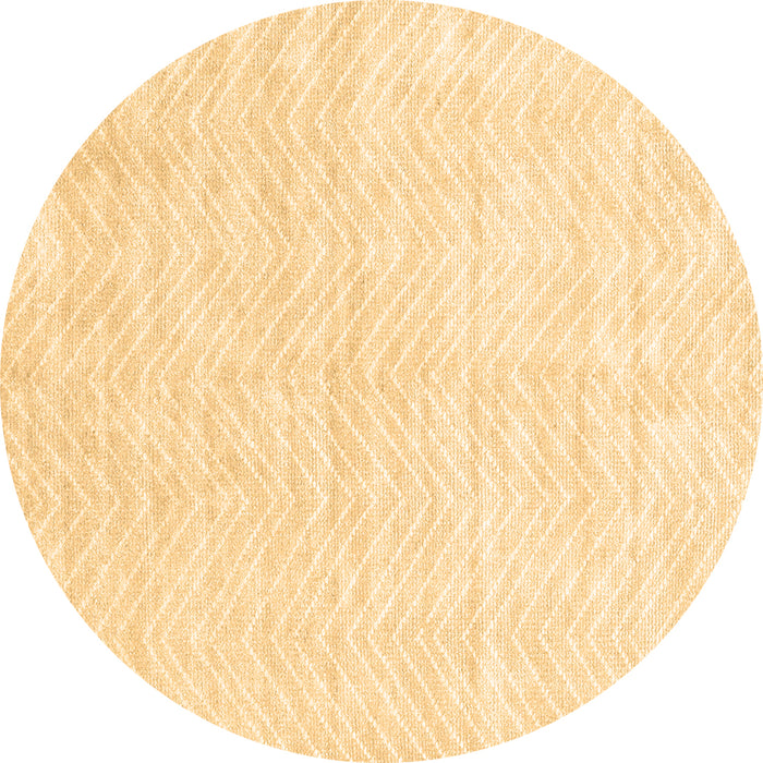 Round Solid Brown Modern Rug, con2566brn