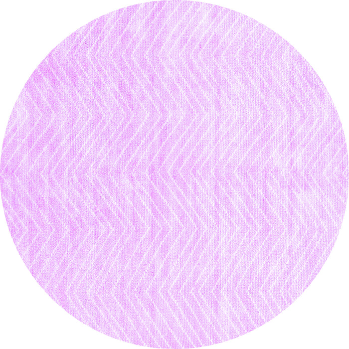 Round Solid Purple Modern Rug, con2566pur