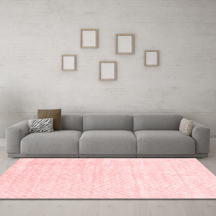 Modern Red Washable Rugs