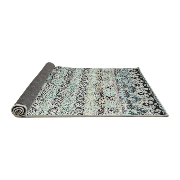 Thickness of Contemporary Ash Gray Modern Rug, con2567