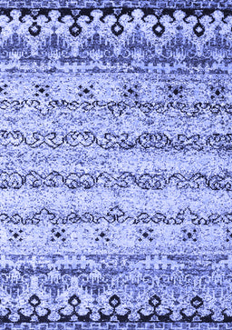 Abstract Blue Contemporary Rug, con2567blu