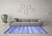 Machine Washable Abstract Blue Contemporary Rug in a Living Room, wshcon2567blu