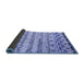 Sideview of Abstract Blue Contemporary Rug, con2567blu