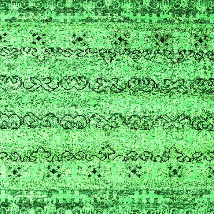 Abstract Green Contemporary Rug, con2567grn