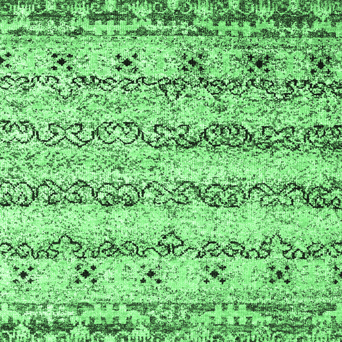 Abstract Emerald Green Contemporary Rug, con2567emgrn