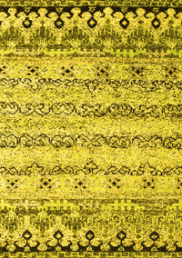 Abstract Yellow Contemporary Rug, con2567yw