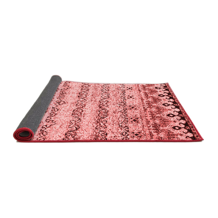 Abstract Red Contemporary Area Rugs