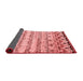 Abstract Red Contemporary Area Rugs