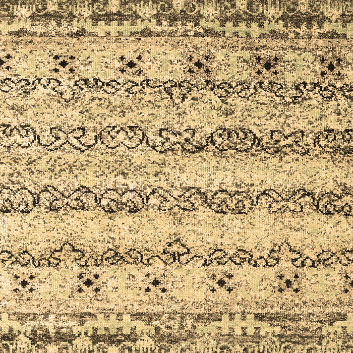 Machine Washable Abstract Brown Contemporary Rug, wshcon2567brn