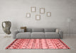 Contemporary Red Washable Rugs