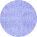 Round Abstract Blue Contemporary Rug, con2568blu