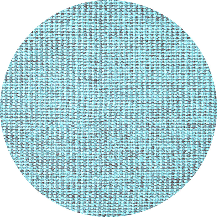 Round Abstract Light Blue Contemporary Rug, con2568lblu