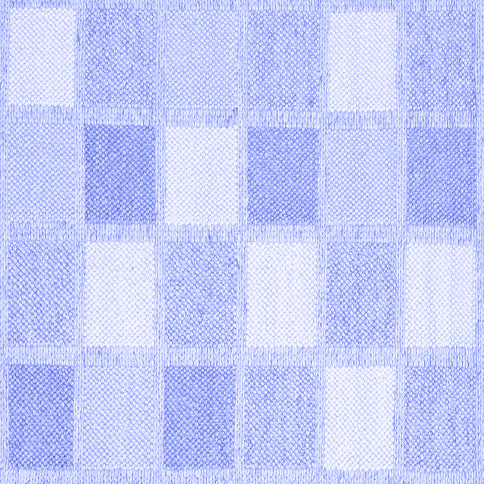 Square Checkered Blue Modern Rug, con2569blu