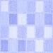Square Checkered Blue Modern Rug, con2569blu