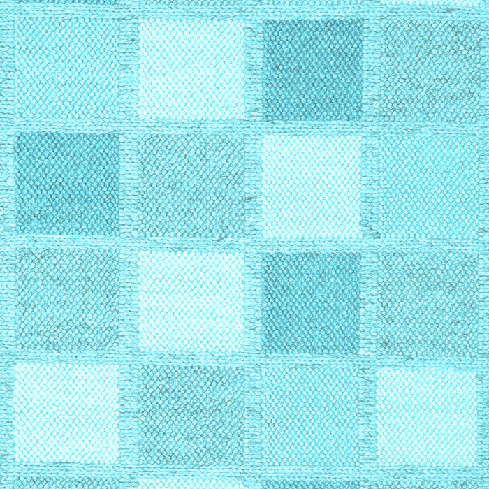 Checkered Light Blue Modern Rug, con2569lblu