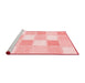 Modern Red Washable Rugs