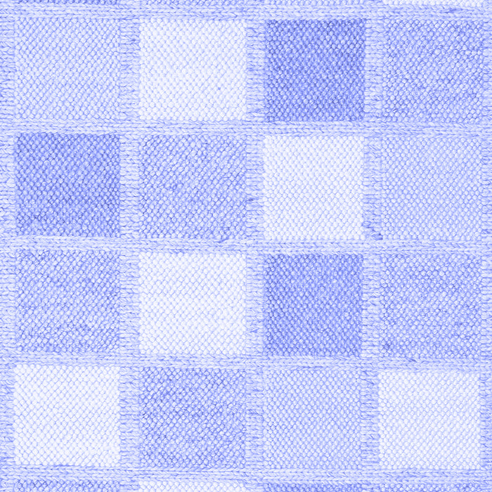 Checkered Blue Modern Rug, con2569blu