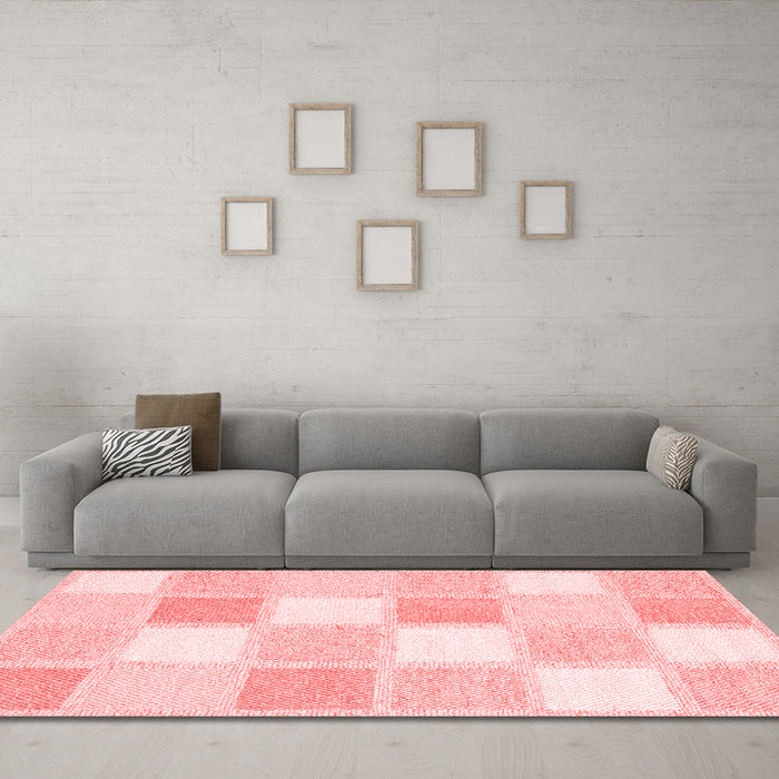 Modern Red Washable Rugs