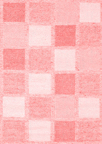 Checkered Red Modern Rug, con2569red