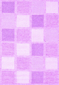 Checkered Purple Modern Rug, con2569pur