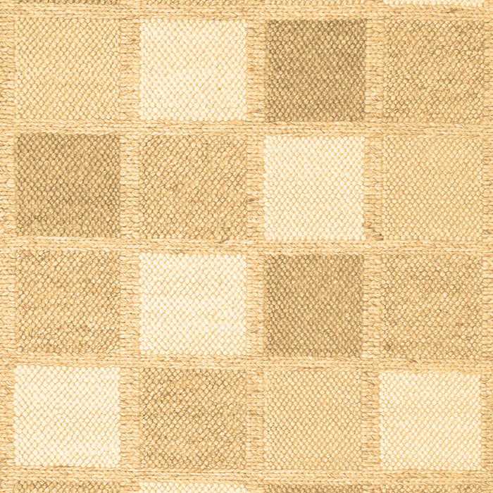 Machine Washable Checkered Brown Modern Rug, wshcon2569brn
