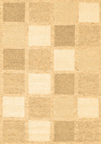 Checkered Brown Modern Rug, con2569brn