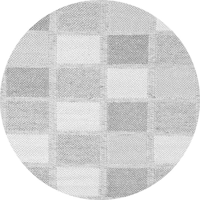 Machine Washable Checkered Gray Modern Rug, wshcon2569gry