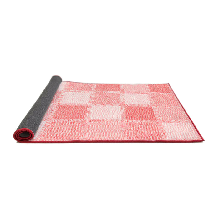 Checkered Red Modern Area Rugs