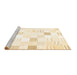 Sideview of Machine Washable Solid Brown Modern Rug, wshcon256brn