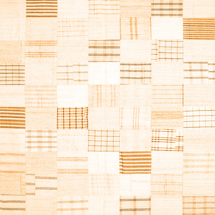 Serging Thickness of Solid Orange Modern Rug, con256org