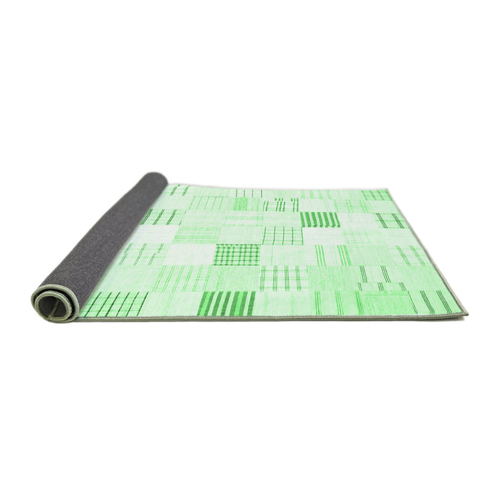 Sideview of Solid Emerald Green Modern Rug, con256emgrn