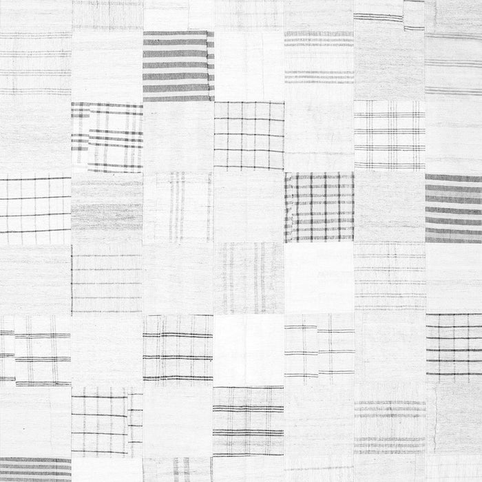 Serging Thickness of Machine Washable Solid Gray Modern Rug, wshcon256gry