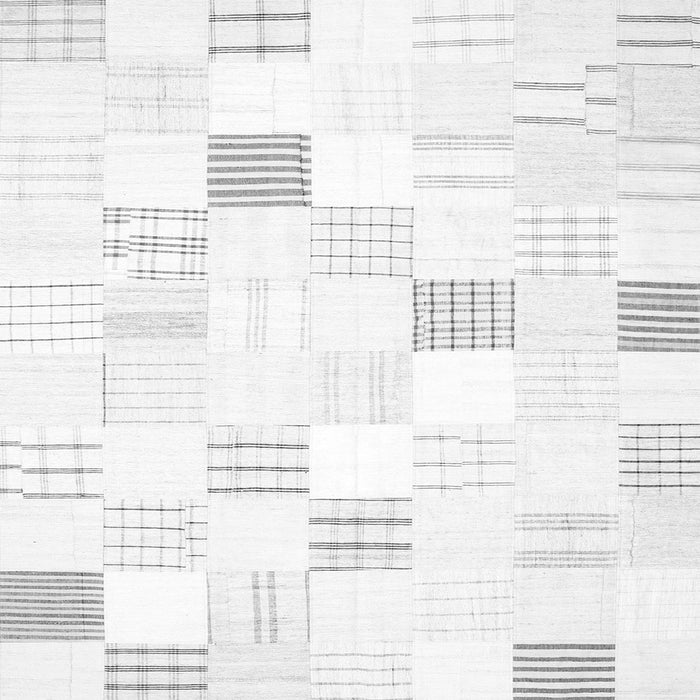 Round Machine Washable Solid Gray Modern Rug, wshcon256gry