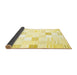 Sideview of Solid Yellow Modern Rug, con256yw