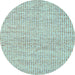 Round Machine Washable Abstract Light Blue Contemporary Rug, wshcon2570lblu