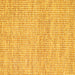 Square Abstract Yellow Contemporary Rug, con2570yw