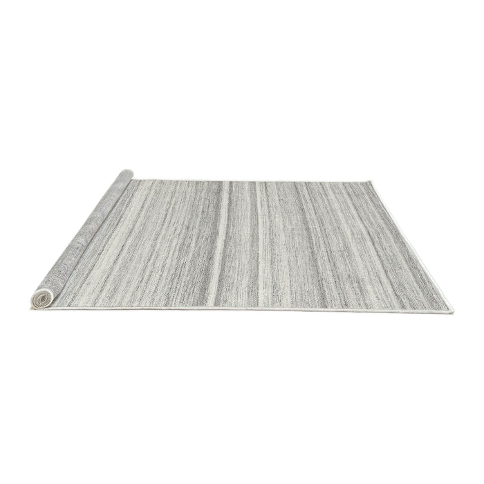 Serging Thickness of Machine Washable Contemporary Cloud Gray Rug, wshcon2571