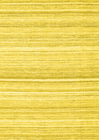 Abstract Yellow Contemporary Rug, con2571yw