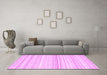 Machine Washable Abstract Pink Contemporary Rug in a Living Room, wshcon2571pnk