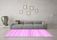 Machine Washable Abstract Pink Contemporary Rug, wshcon2571pnk