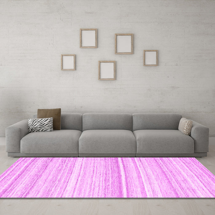 Machine Washable Abstract Pink Contemporary Rug in a Living Room, wshcon2571pnk