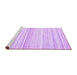 Sideview of Machine Washable Abstract Purple Contemporary Area Rugs, wshcon2571pur